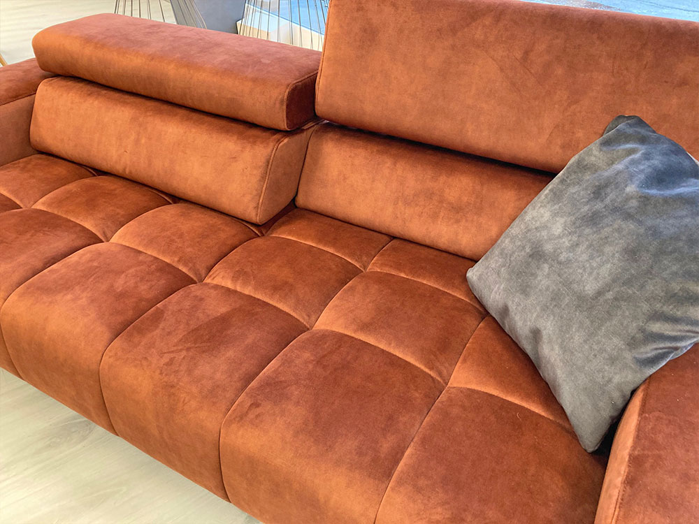 Sofa "Amira Kupfer" 3-sitzig